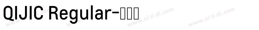 QIJIC Regular字体转换